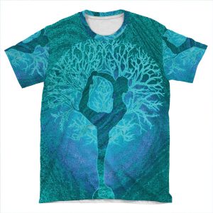 Tree Of Life Yoga AOP T-shirt Tee