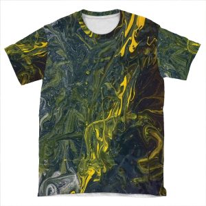 Trench Acrylic Pour AOP T-shirt Tee