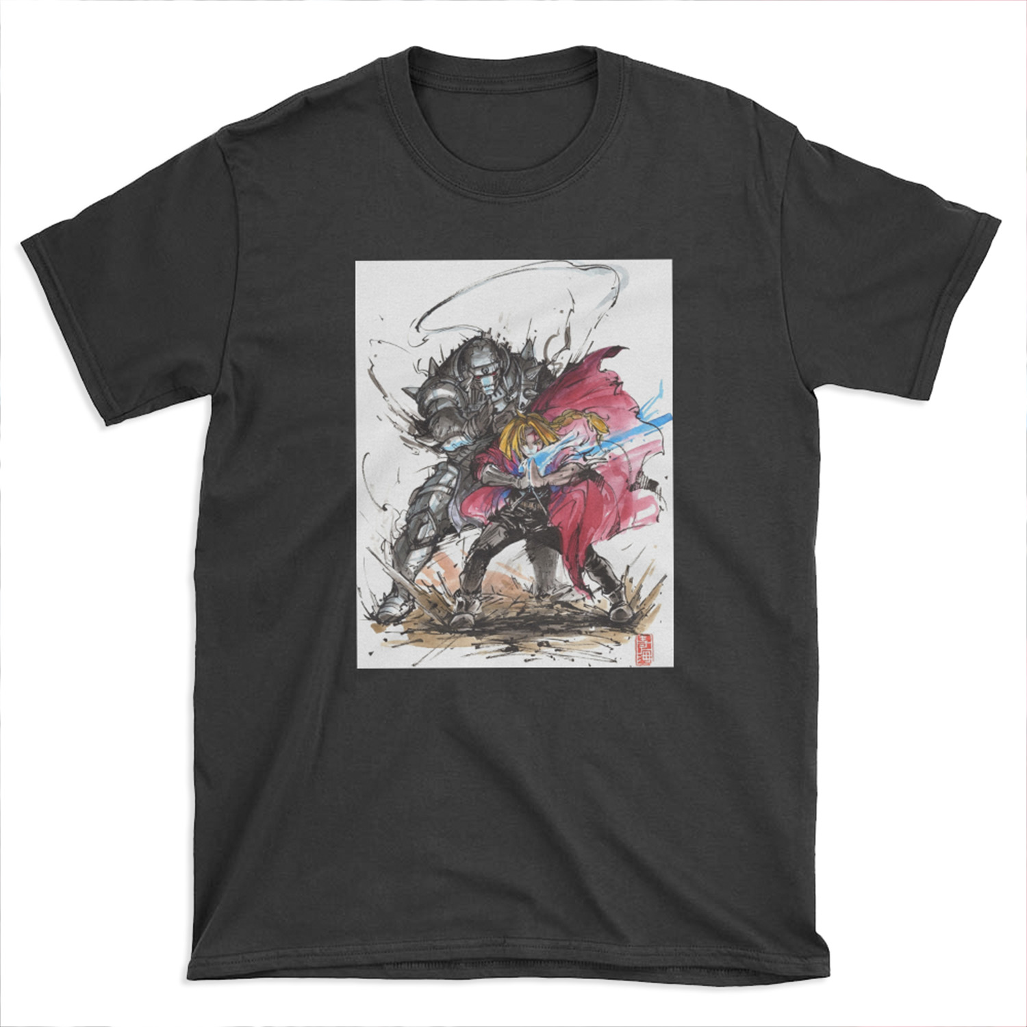 Tribute to Elric Brothers from Fullmetal Alchemist T-shirt Tee