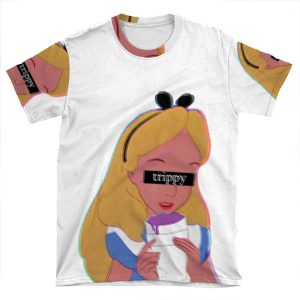 Trippy Alice AOP T-shirt Tee