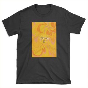 Trippy Orange and Yellow 60's/70's Inspired Sun T-shirt Tee
