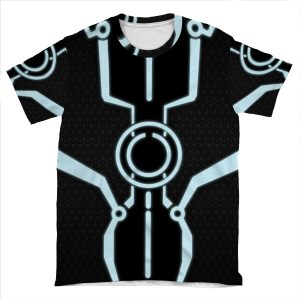Tron Inspired Design AOP T-shirt Tee
