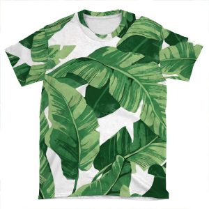 Tropical Banana Leaves Ii AOP T-shirt Tee