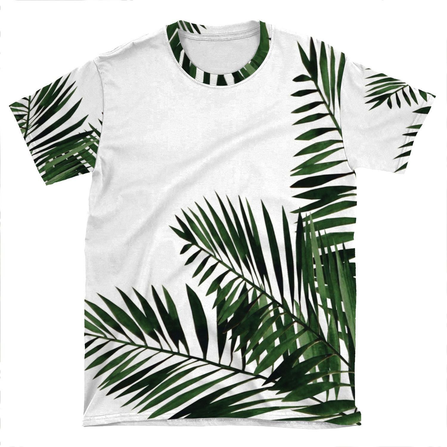 Tropical Exotic Palm Leaves On #Redbubble AOP T-shirt Tee