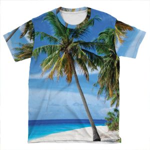 Tropical Summer Beach AOP T-shirt Tee