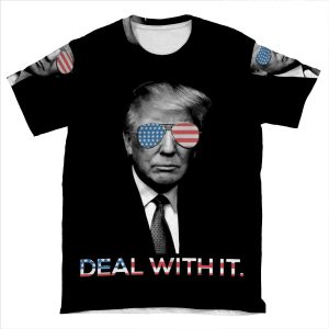 Trump- Deal With It AOP T-shirt Tee