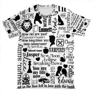 Twilight Themed Sub Way Art Graphic AOP T-shirt Tee