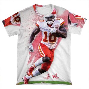 Tyreek Hill Kansas City Sports Art AOP T-shirt Tee