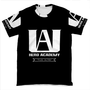 U.A. High Plus Ultra Logo - (My Hero Academia, Boku No Hero Academia, Bnha) AOP T-shirt Tee