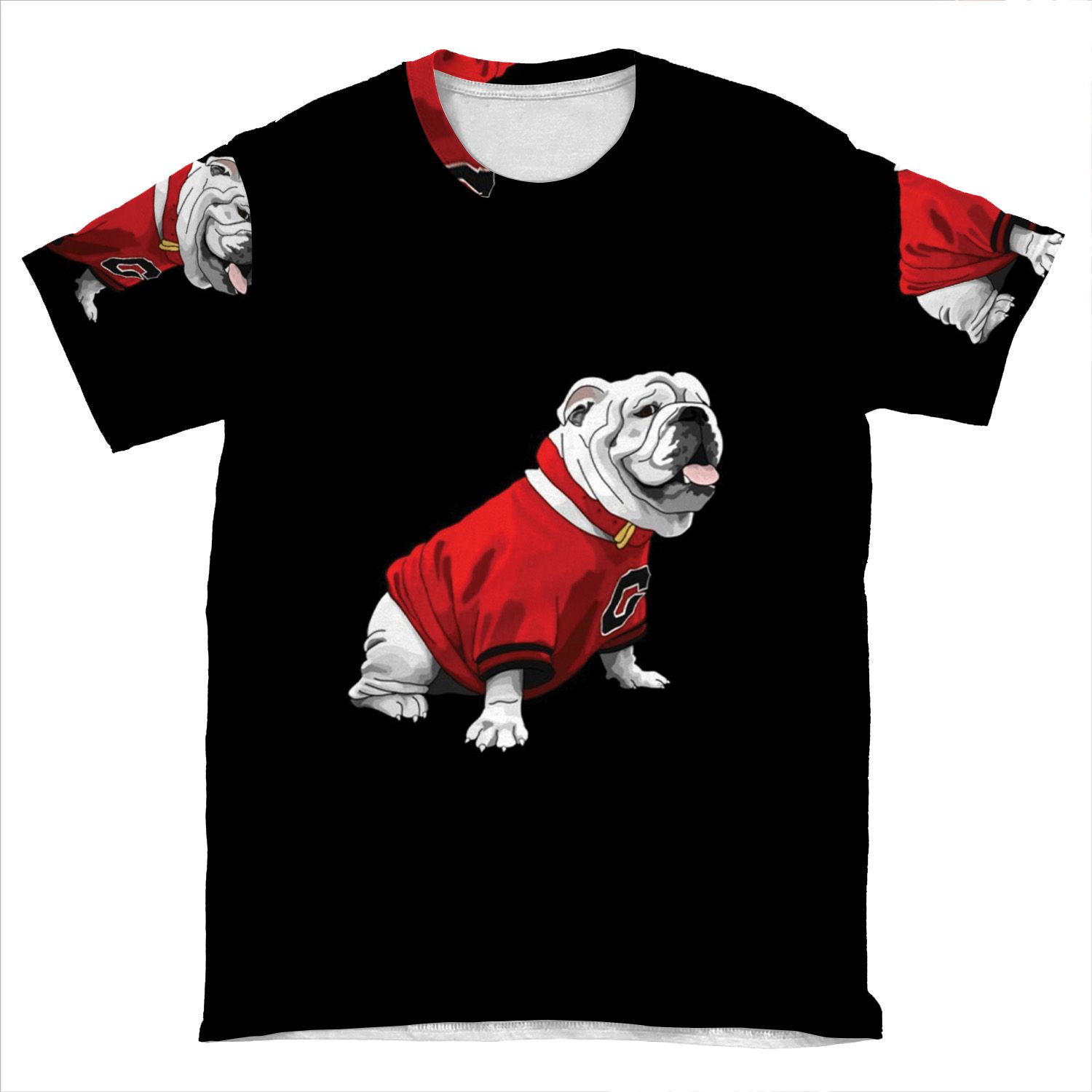 Uga Bulldog AOP T-shirt Tee