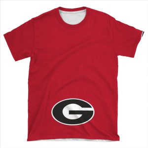 Uga Bulldogs Logo AOP T-shirt Tee