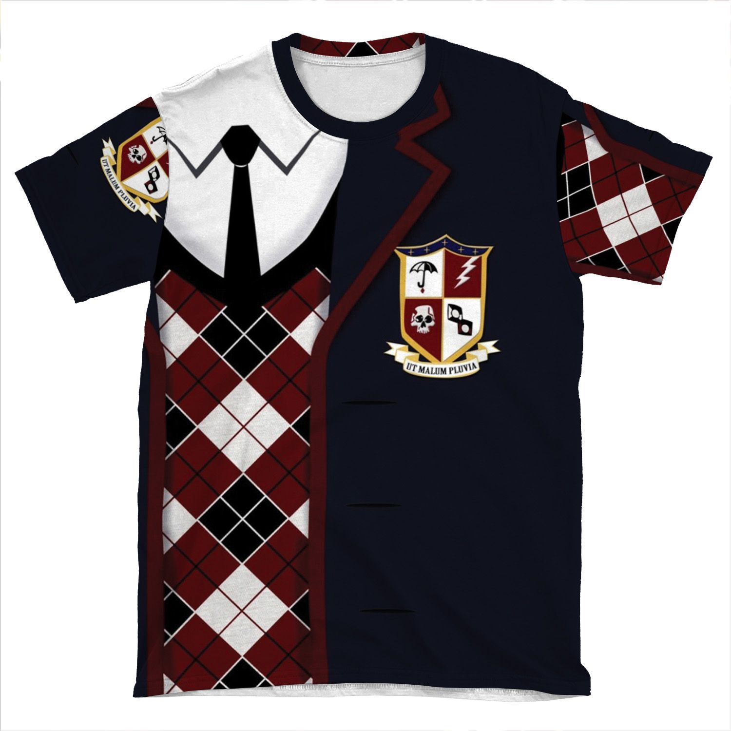 Umbrella Academy Uniform Blazer AOP T-shirt Tee