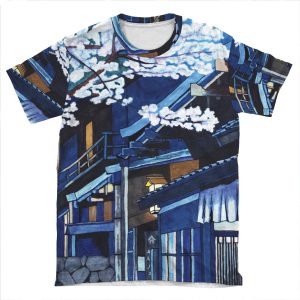 Under The Cherry Blossoms AOP T-shirt Tee
