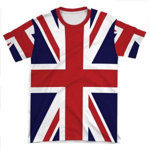 Union Jack Flag Of The Uk AOP T-shirt Tee
