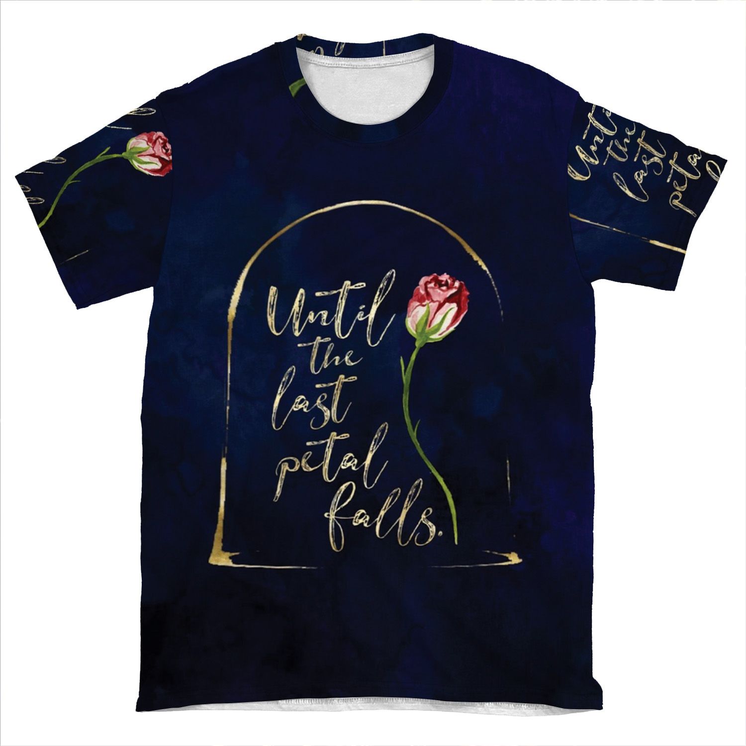 Until The Last Petal Falls. Beauty And The Beast. AOP T-shirt Tee