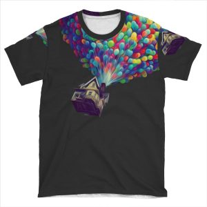 Up Balloons - Oil Style AOP T-shirt Tee