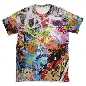 Urban Graffiti Mess AOP T-shirt Tee
