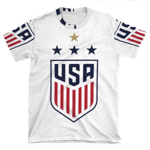 Uswnt Us Womens National Soccer Team AOP T-shirt Tee