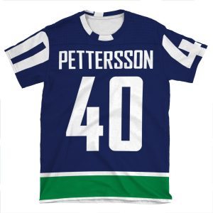 Vancouver Canucks Elias Pettersson Home Jersey Back Phone AOP T-shirt Tee
