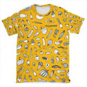 Vegetables - Yellow - AOP T-shirt Tee