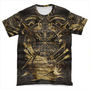 Vegvisir - Viking Navigation Compass AOP T-shirt Tee