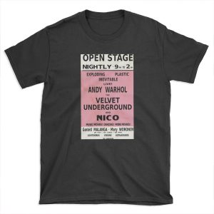 VELVET UNDERGROUND NICO ANDY WARHOL VINTAGE POSTER T-shirt Tee