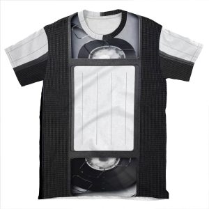 Vhs Cassette Tape AOP T-shirt Tee