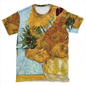 Vincent Willem Sunflowers Iphone AOP T-shirt Tee