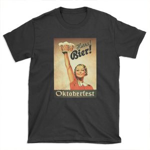 Vintage 1930s Oktoberfest Hurra Bier T-shirt Tee