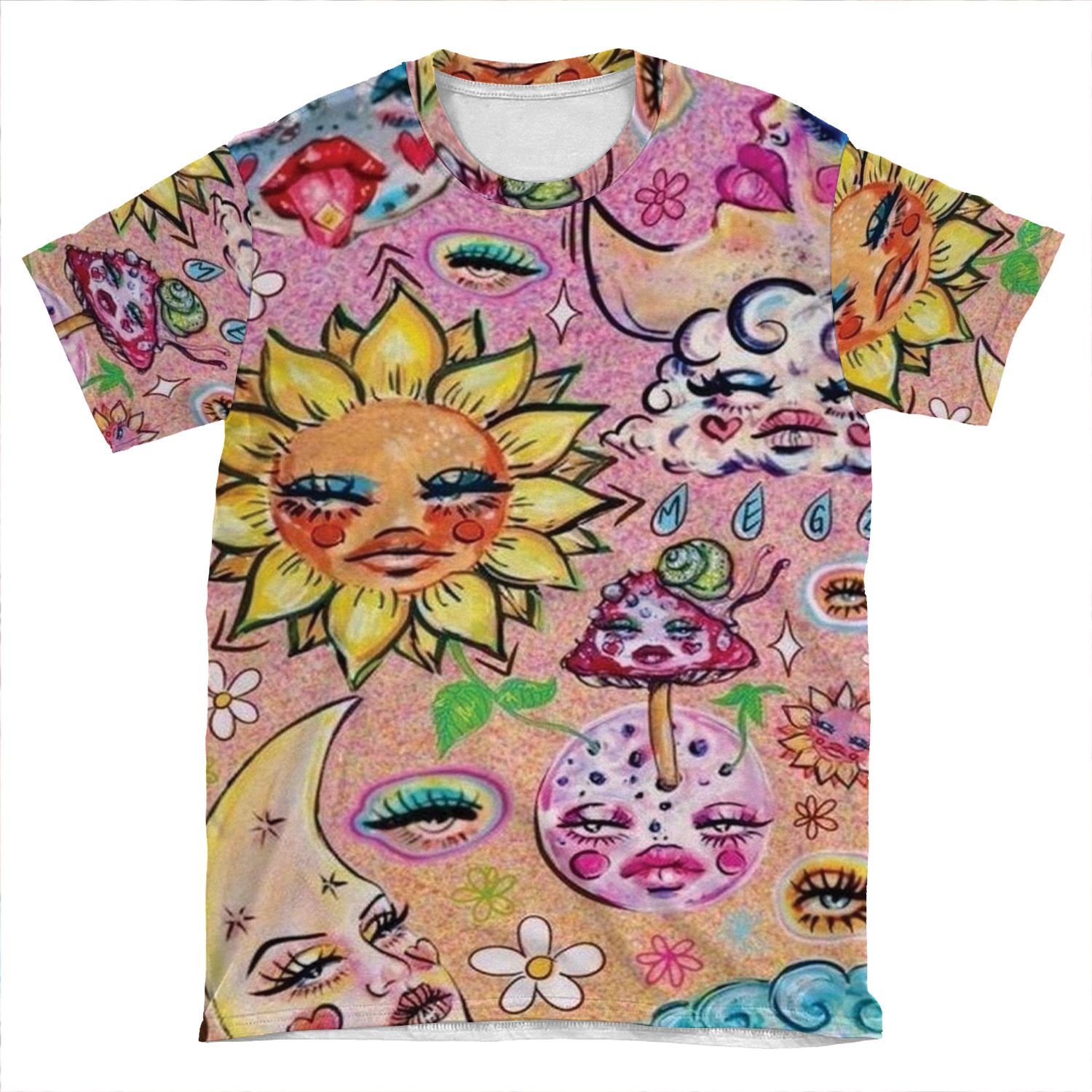 Vintage Aesthetic AOP T-shirt Tee