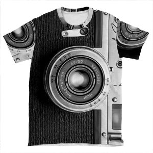 Vintage Camera For Photography Nostalgia AOP T-shirt Tee