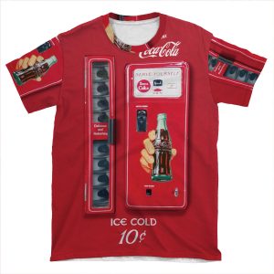 Vintage Coke Machine AOP T-shirt Tee