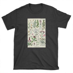 Vintage Digestive Plants Larousse Print Adolphe Millot T-shirt Tee