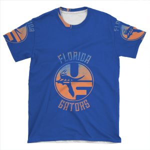 Vintage Florida Gators Design AOP T-shirt Tee