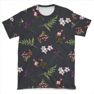 Vintage Flowers AOP T-shirt Tee