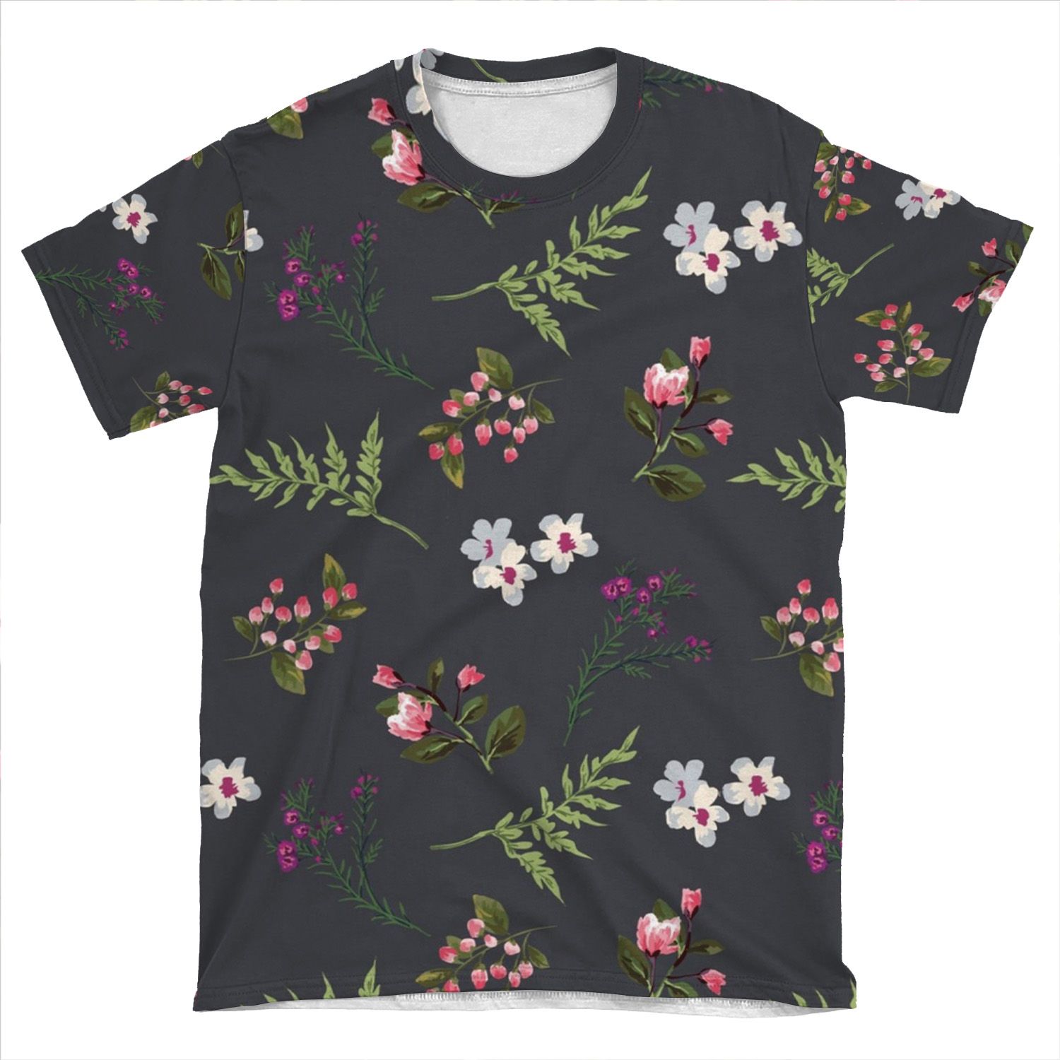 Vintage Flowers AOP T-shirt Tee