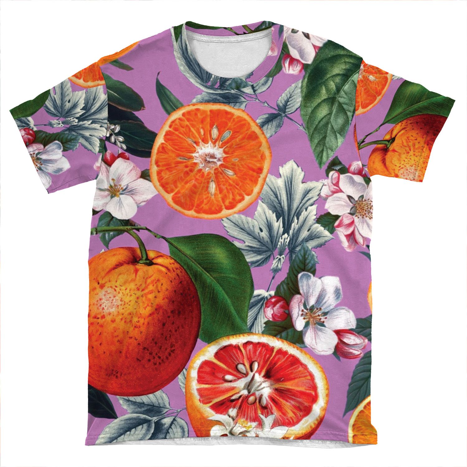 Vintage Fruit Pattern X AOP T-shirt Tee