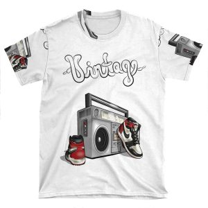 Vintage Hip-Hop Basketball Graphic AOP T-shirt Tee