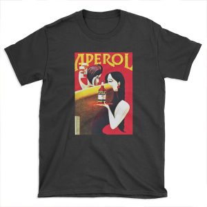 Vintage Italian Apero Aperitif Antico Lithograph Wall Art T-shirt Tee