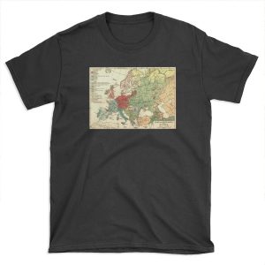 Vintage Linguistic Map of Europe (1907) T-shirt Tee