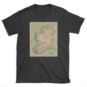 Vintage Map of Ireland (1888) T-shirt Tee