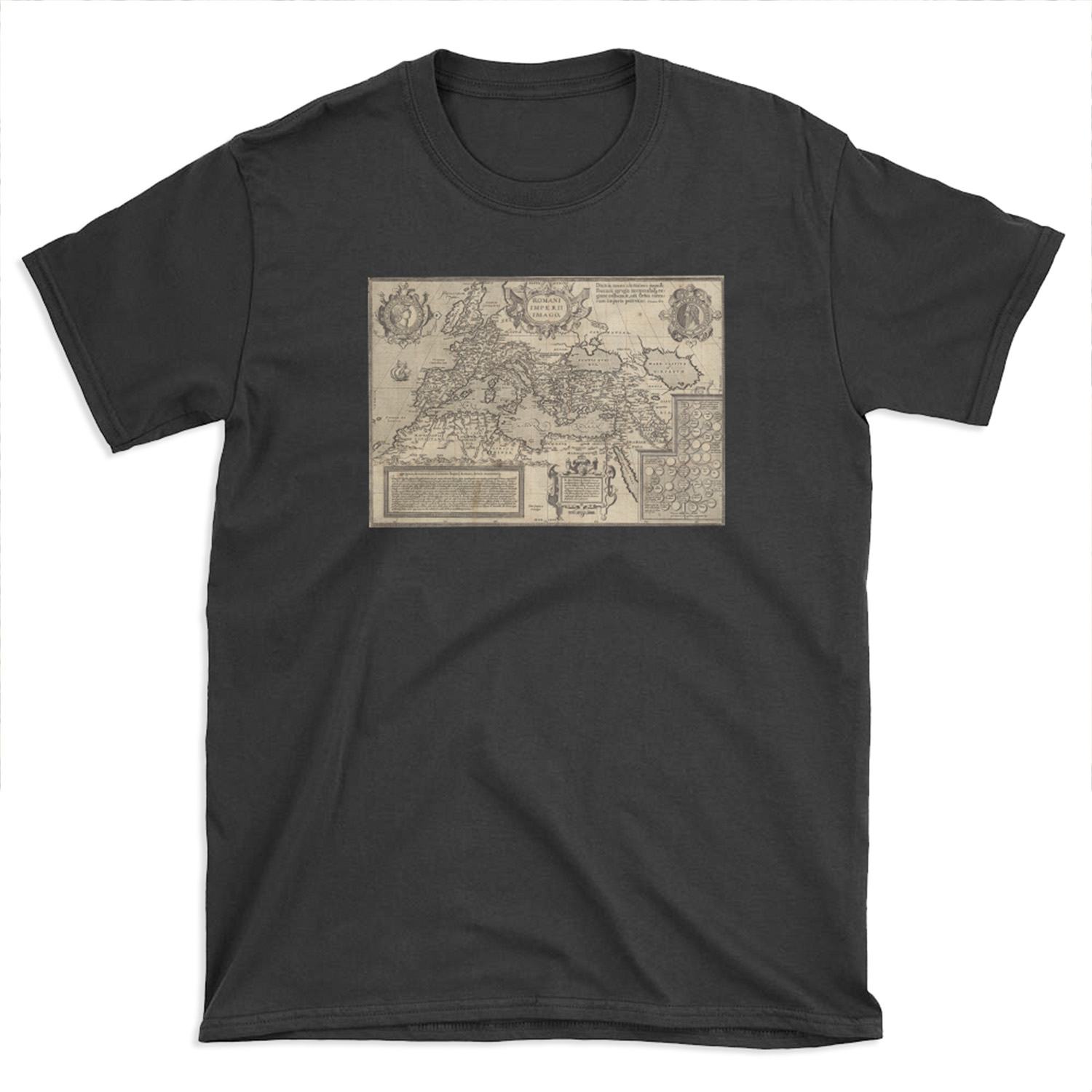Vintage Map of The Roman Empire (17th Century) T-shirt Tee