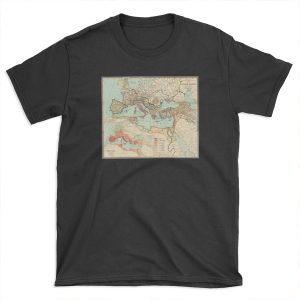 Vintage Map of The Roman Empire (1889) T-shirt Tee