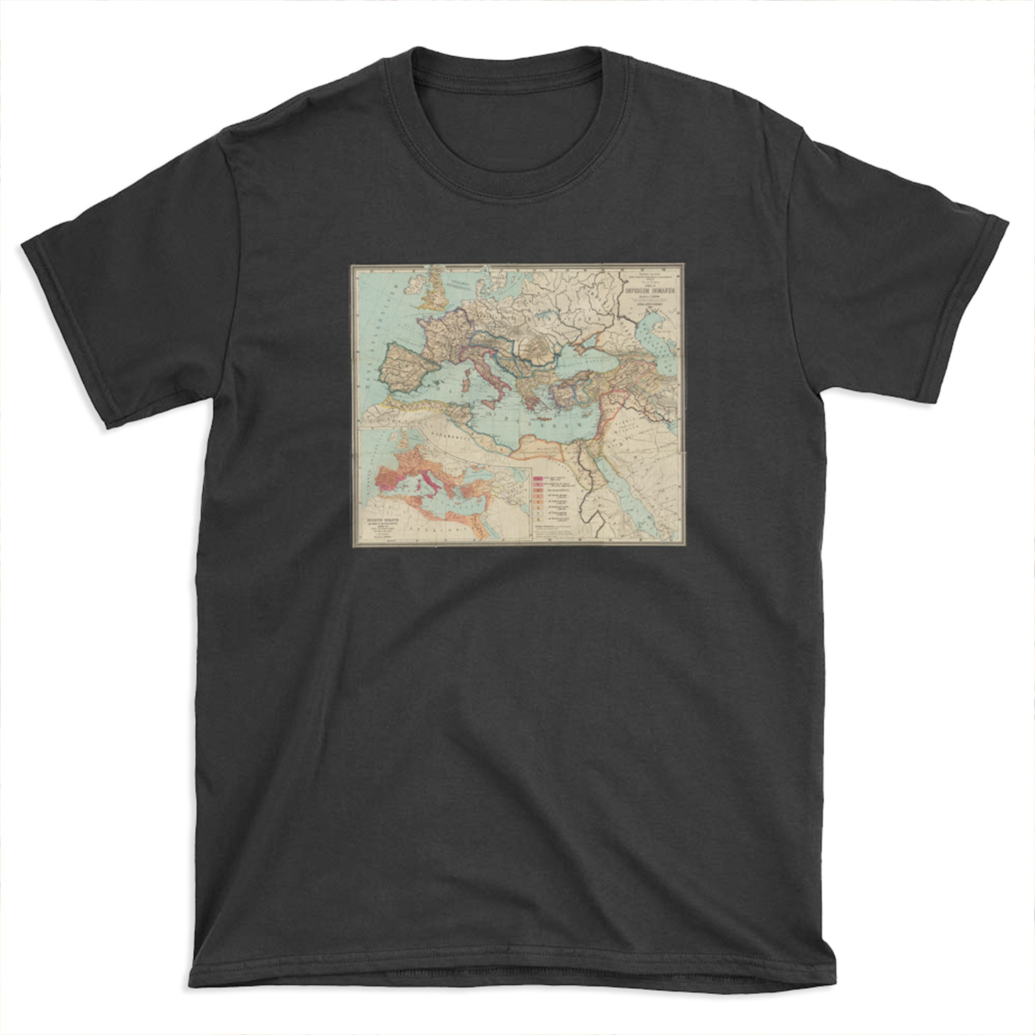 Vintage Map of The Roman Empire (1889) T-shirt Tee