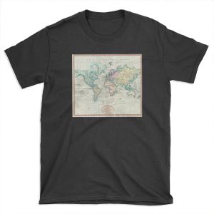 Vintage Map of The World (1801) T-shirt Tee