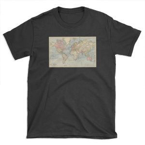 Vintage Map of The World (1883) T-shirt Tee