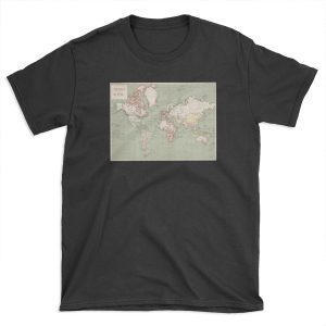 Vintage Map of The World (1915) T-shirt Tee