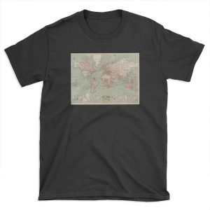 Vintage Map of The World (1918) T-shirt Tee