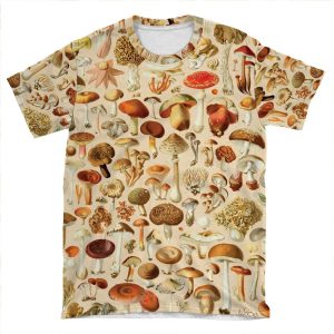 Vintage Mushroom Designs Collection AOP T-shirt Tee