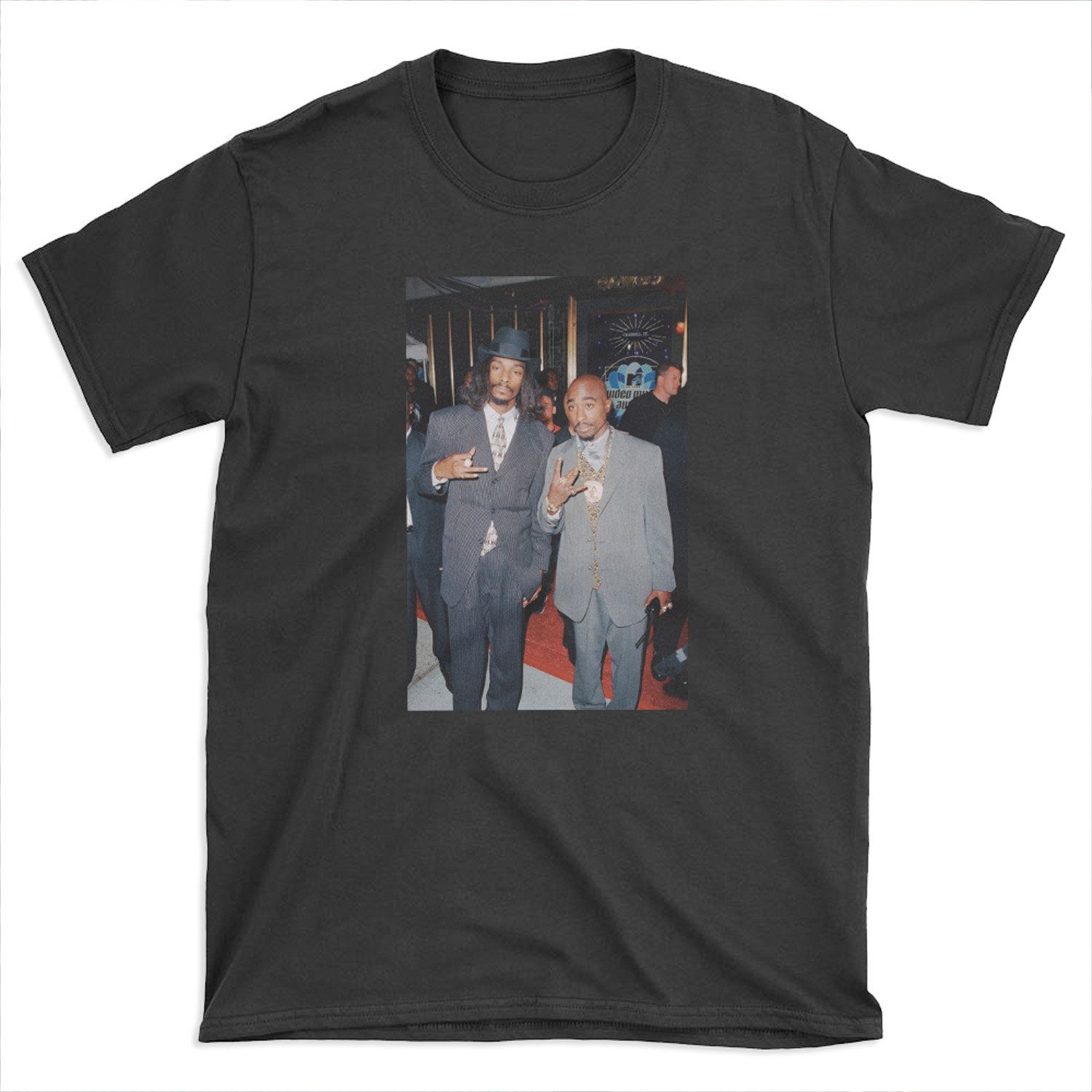 Vintage Pac and Snoop Dogg Westside Finger Sign T-shirt Tee